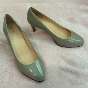 Cole Haan Gray Patent Leather Pumps, Size 9